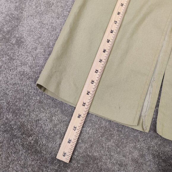 FE Edition Women's Maxi Skirt in Green Size 12 Cotton Old Money Quiet Luxury - Picture 14 of 15